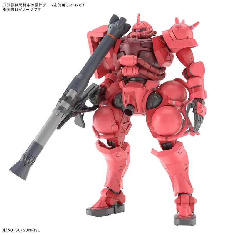 CATDOLL (Auf Lager) BANDAI Distributor Version Zusammengebautes Modell GQuuuuuuX HG 1/144 Mobile Suit Gundam Char Aznables dedizierter Zaku