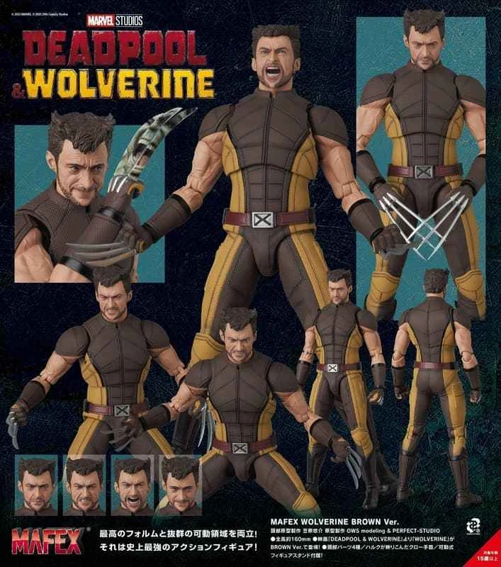 CATDOLL (Vorbestellung) Oktober 2026 Medicom Toy MAFEX Deadpool und Wolverine – Wolverine BROWN Version. Bewegliche, vollständige Figur